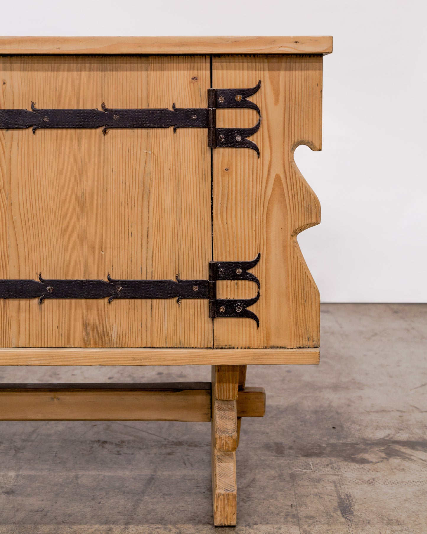 Rustic Modern Bleached Pine Cabinet