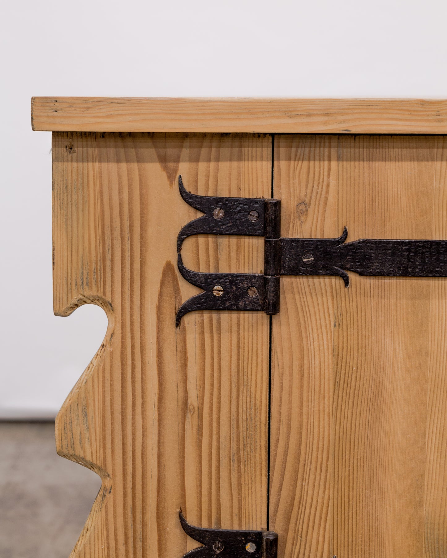 Rustic Modern Bleached Pine Cabinet