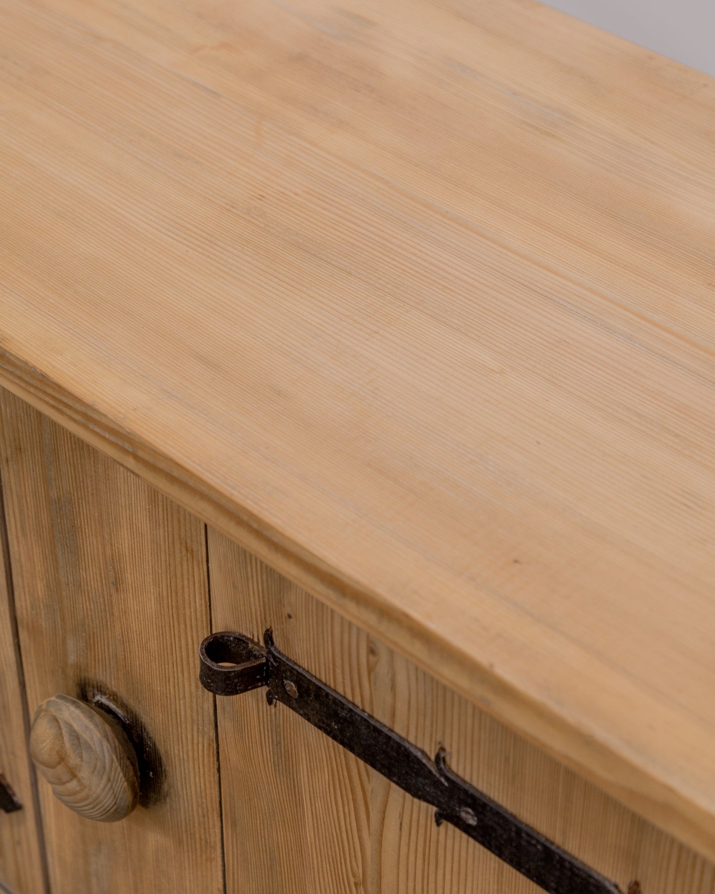 Rustic Modern Bleached Pine Cabinet