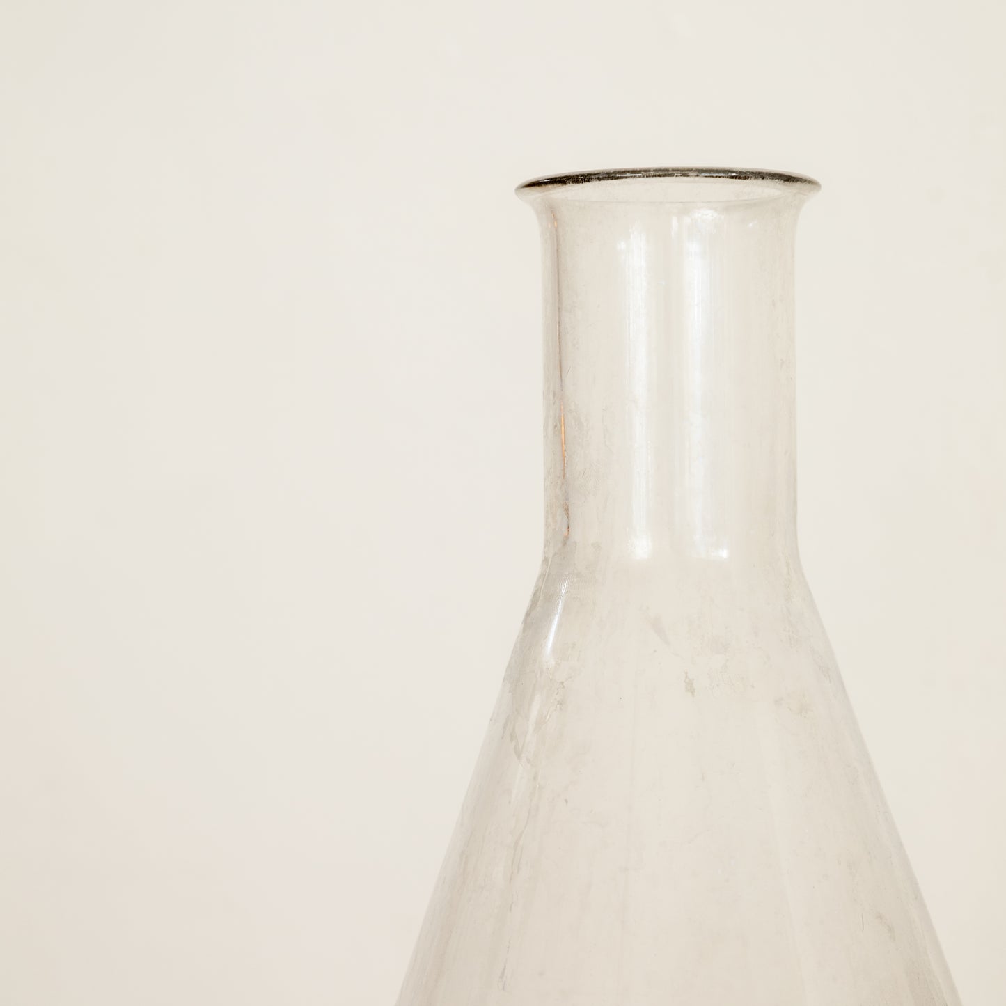 High Neck Vintage Lab Glass Vessel