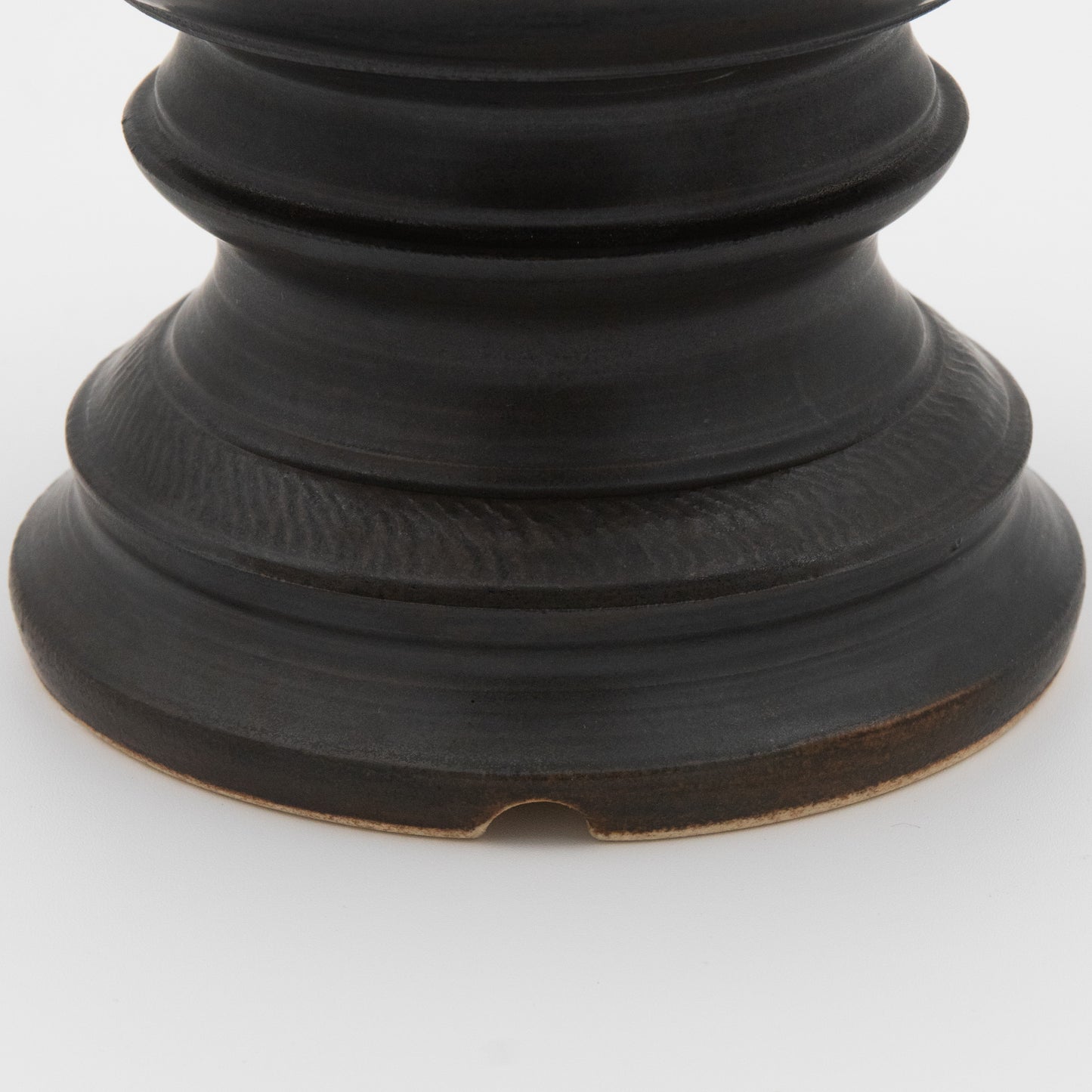 Lukas Weyandt | Matte Black Stoneware Candlestick