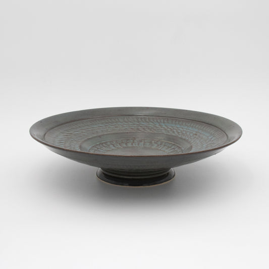 Lukas Weyandt | Gray Textured Shallow Bowl