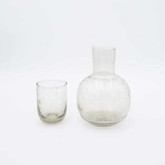 Seeded Glass Carafe