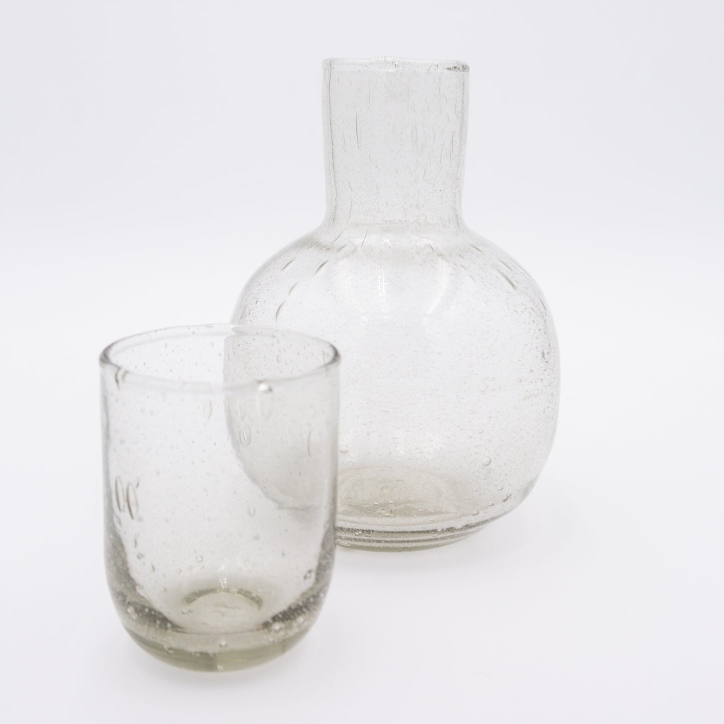 Seeded Glass Carafe