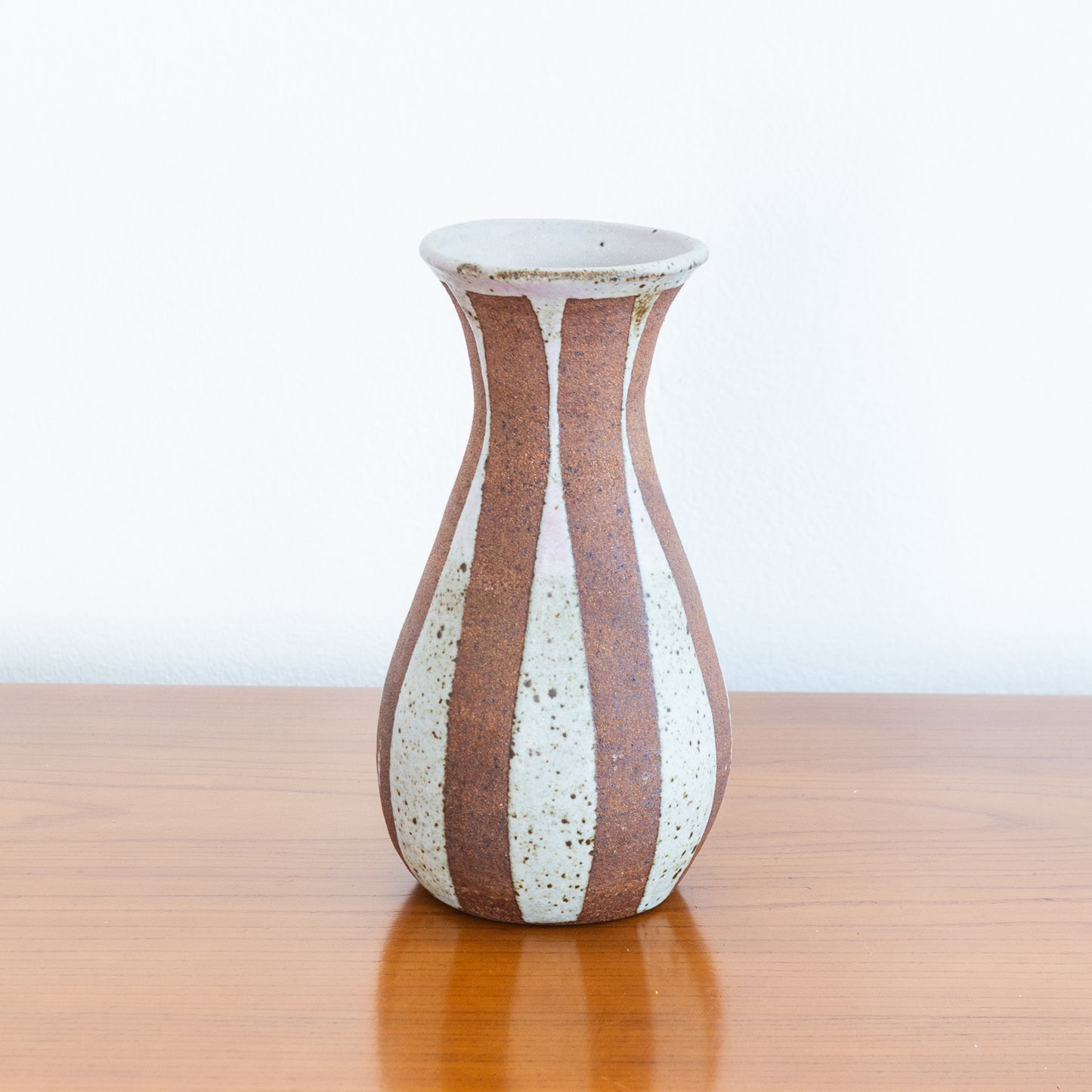 Striped Flared Lip Vase