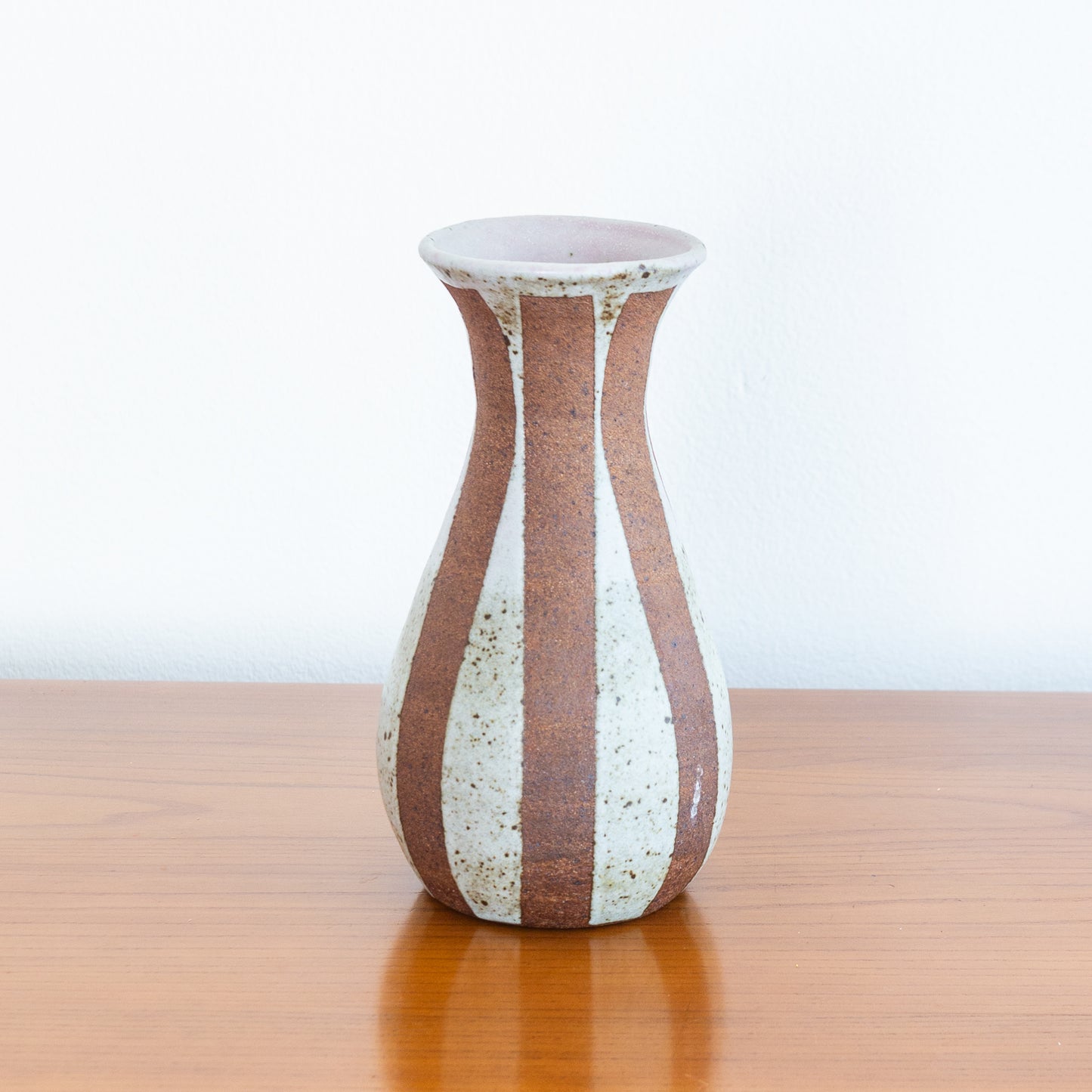 Striped Flared Lip Vase