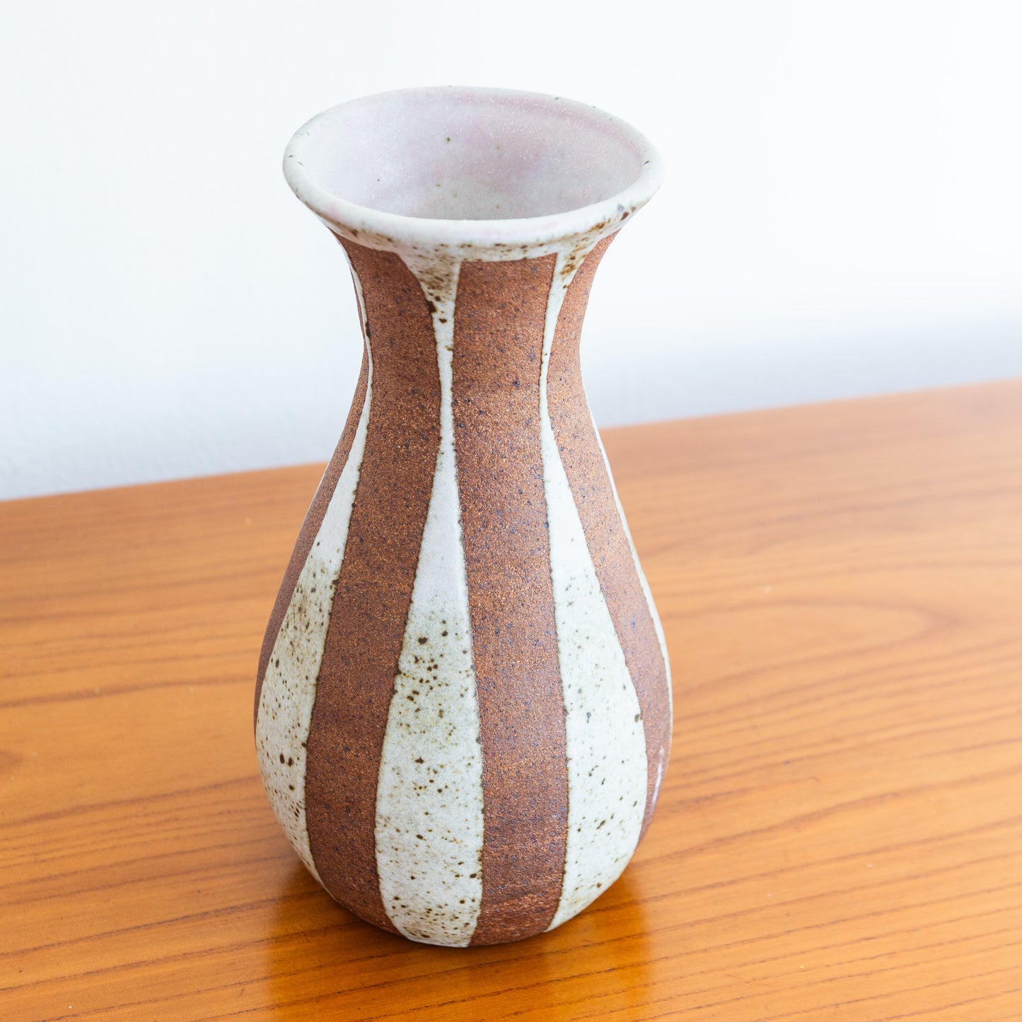 Striped Flared Lip Vase