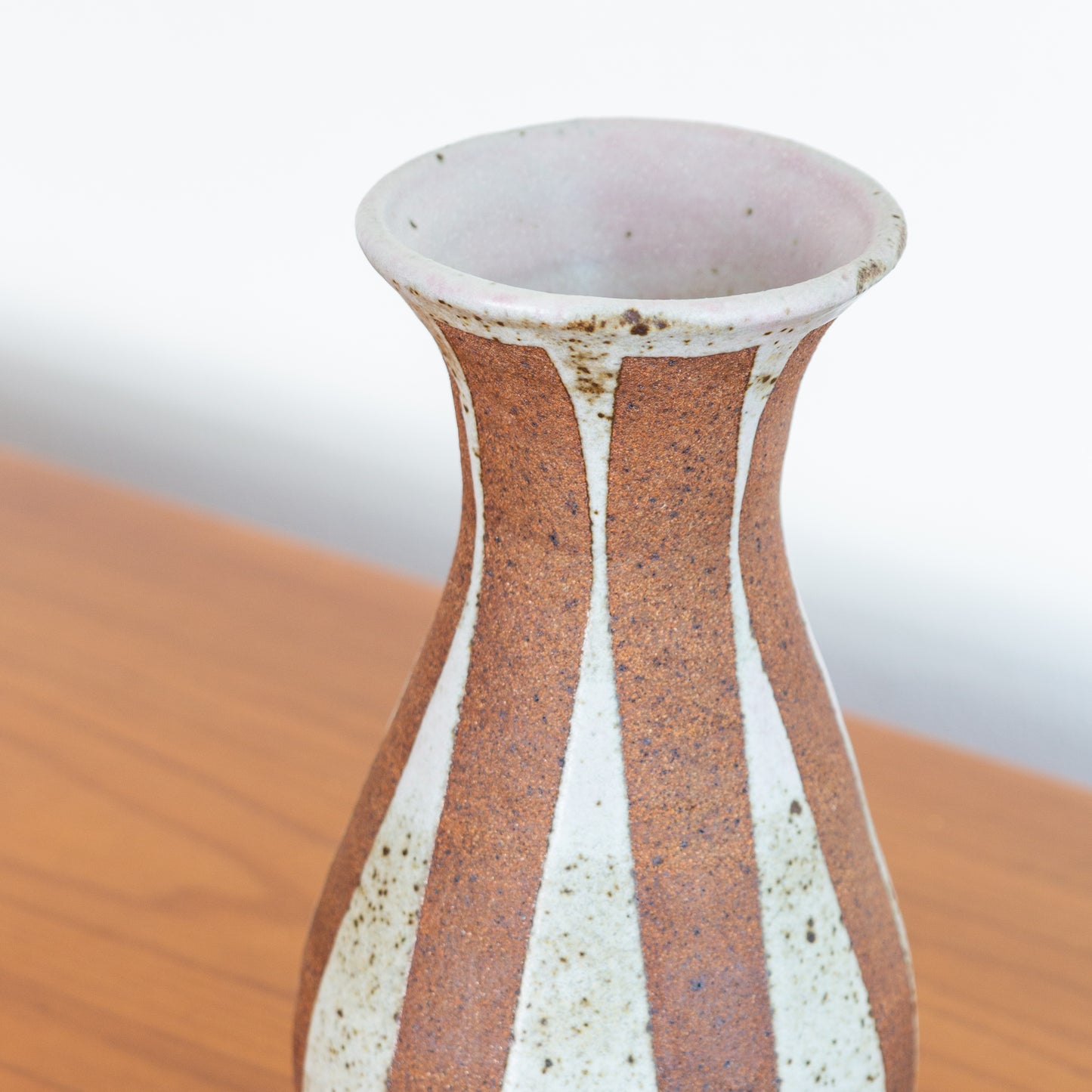 Striped Flared Lip Vase