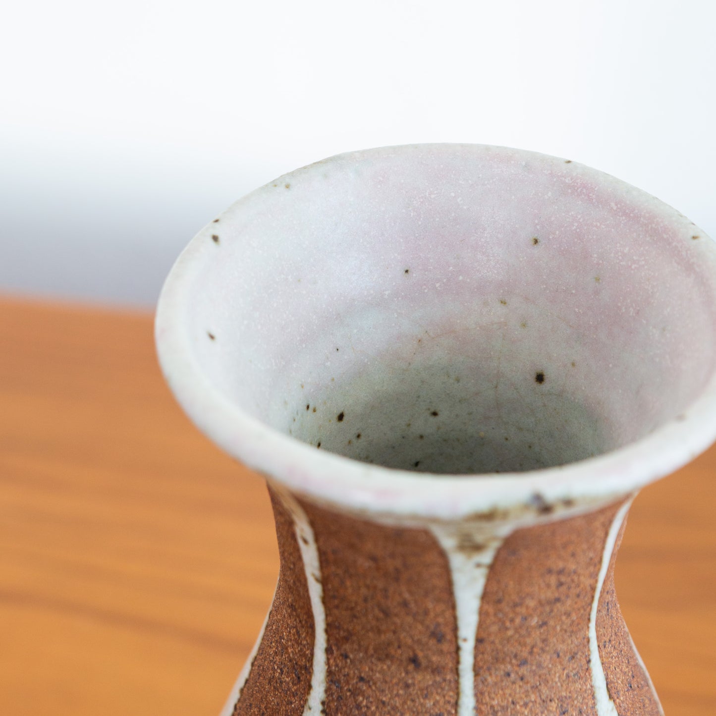 Striped Flared Lip Vase