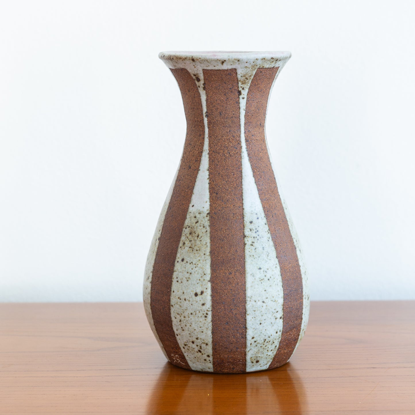 Striped Flared Lip Vase