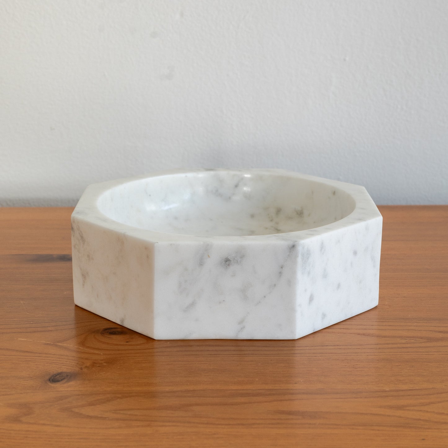 Large Octagonal Marble Bowl