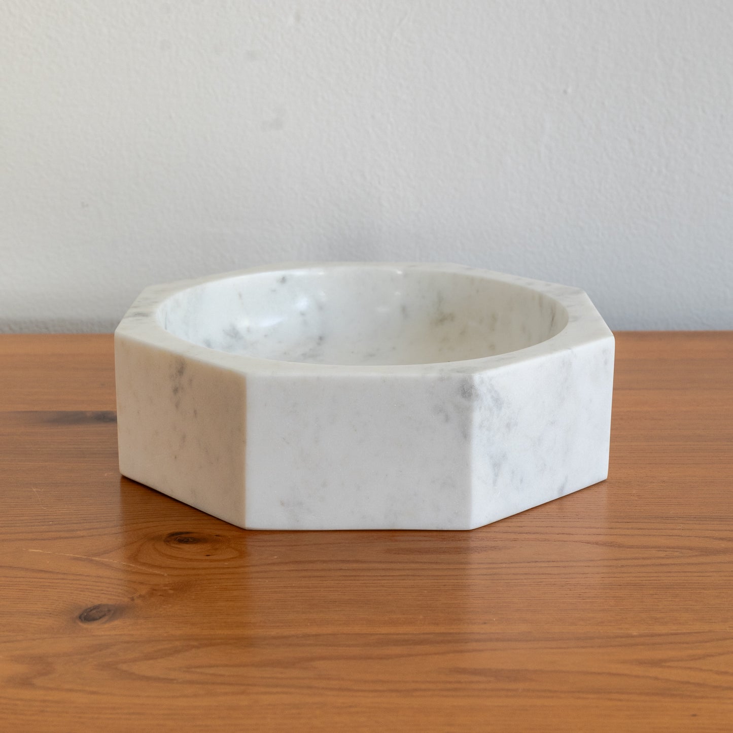 Large Octagonal Marble Bowl