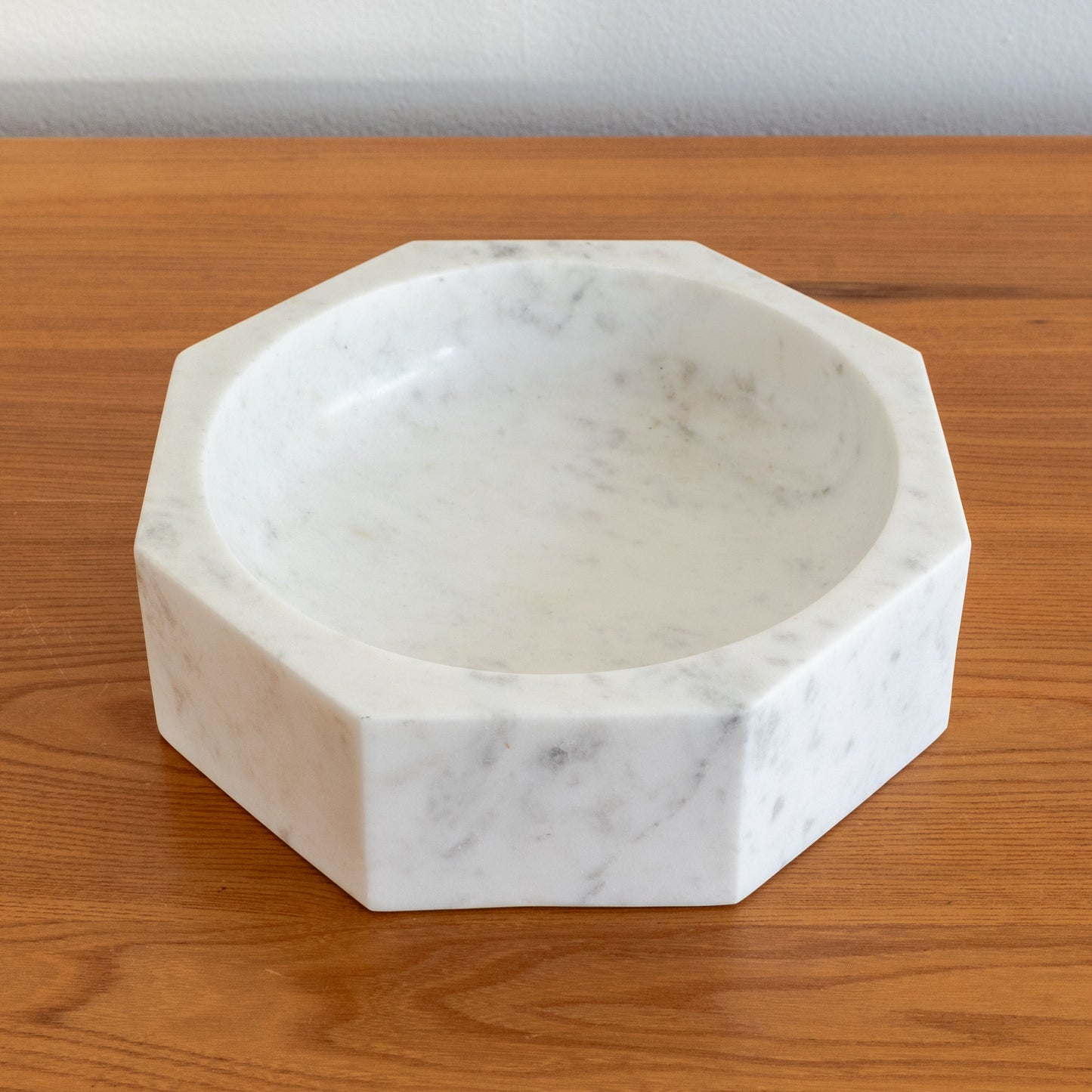 Large Octagonal Marble Bowl