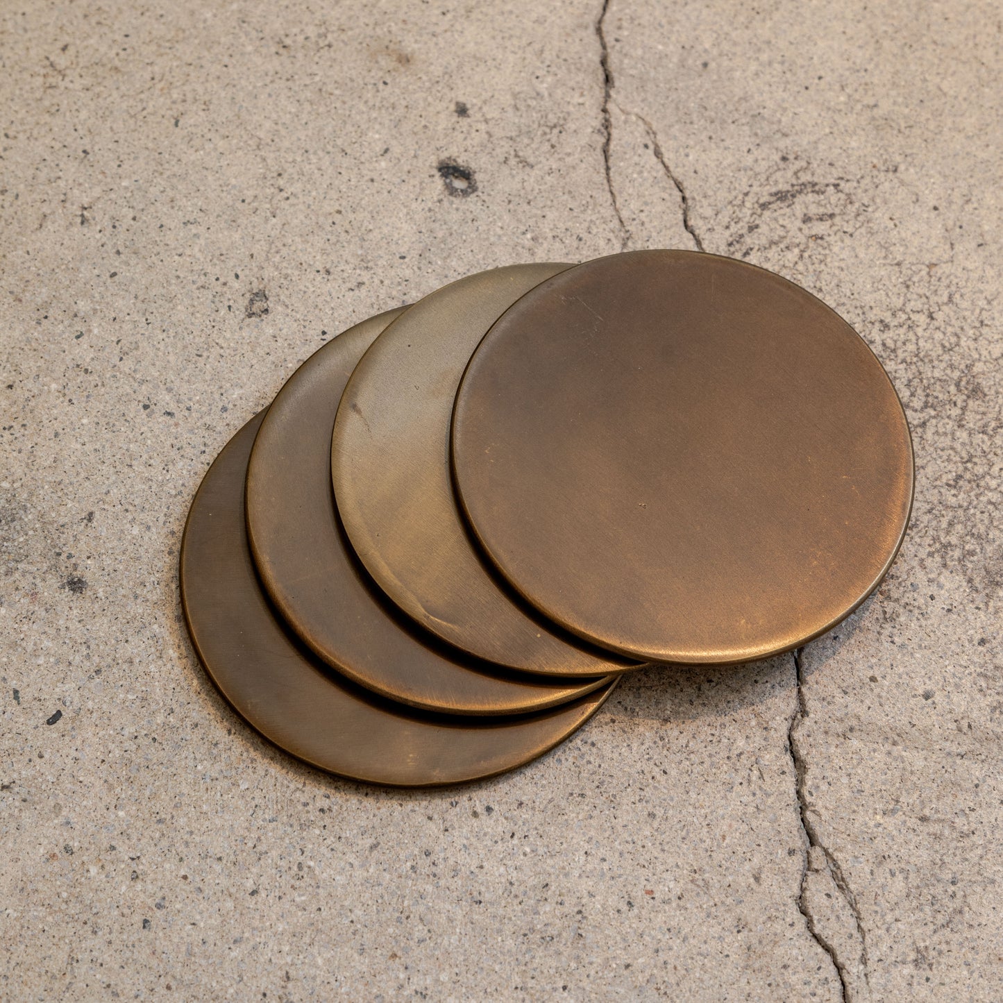 Brass Coaster Set