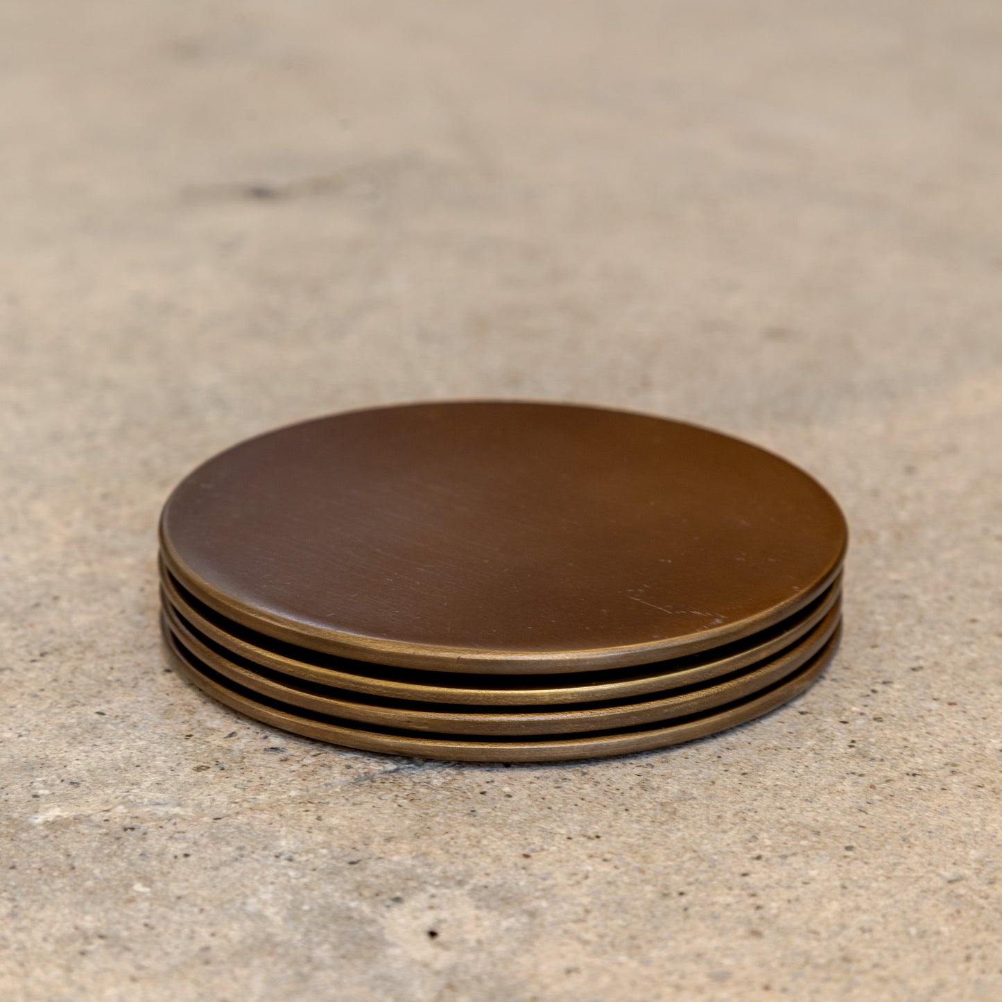 Brass Coaster Set