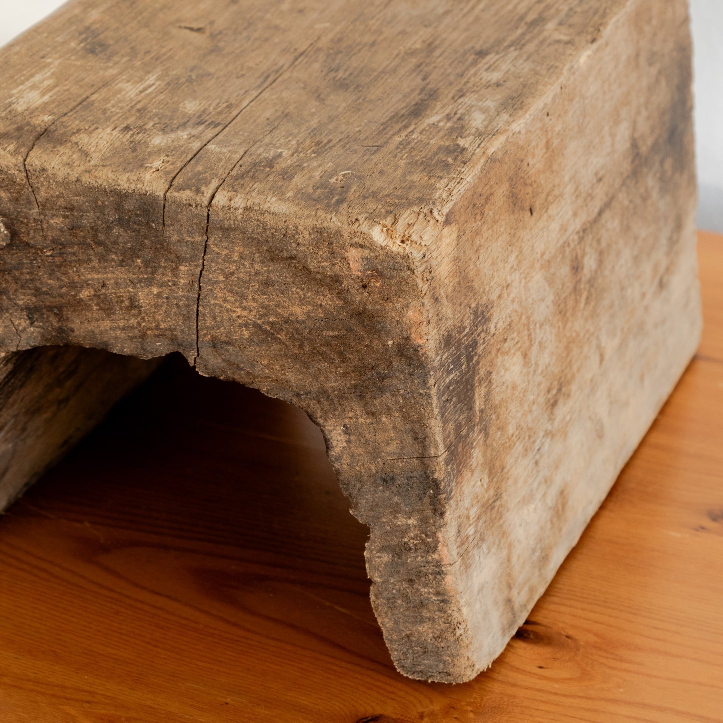 Vintage Chinese Wood Step Stool