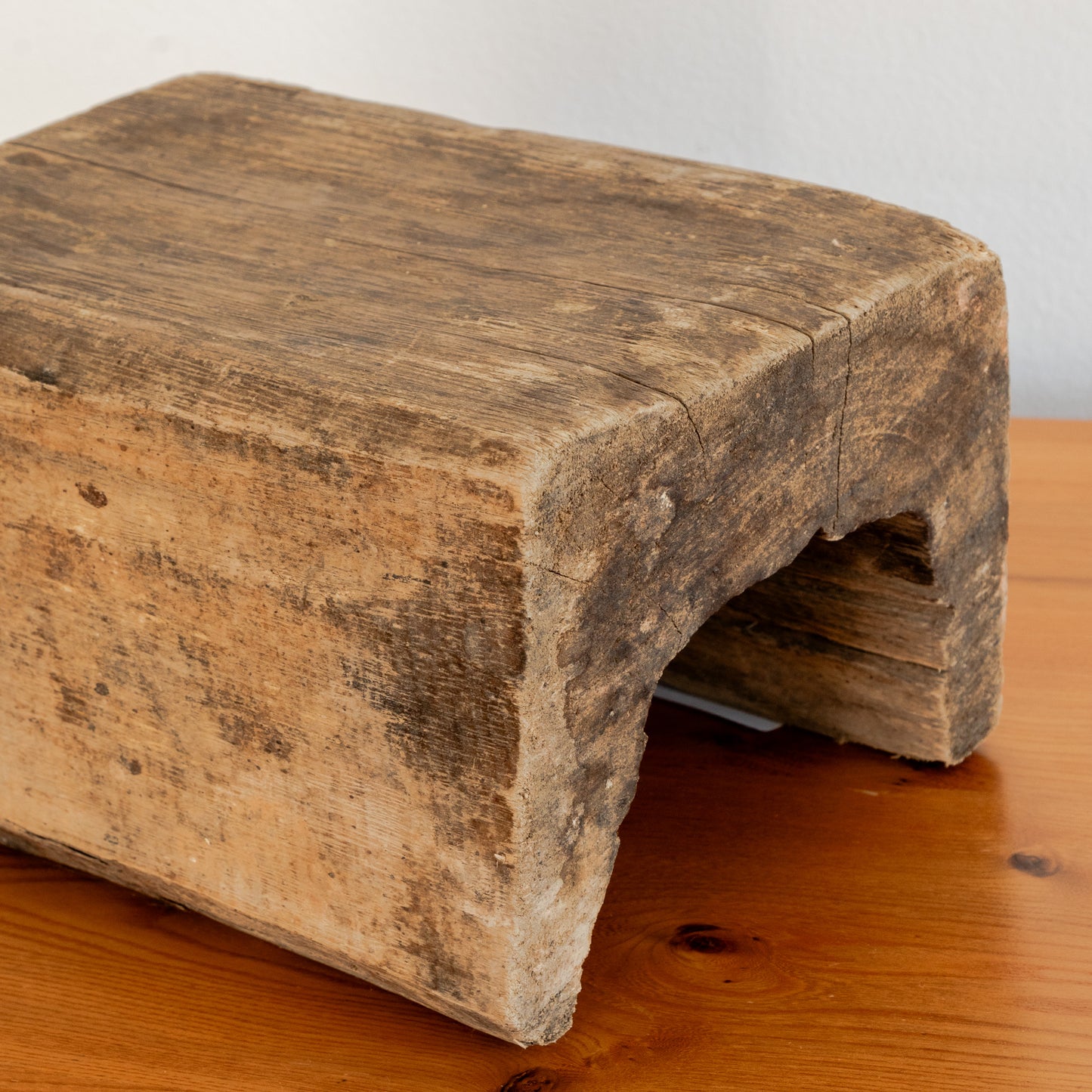 Vintage Chinese Wood Step Stool