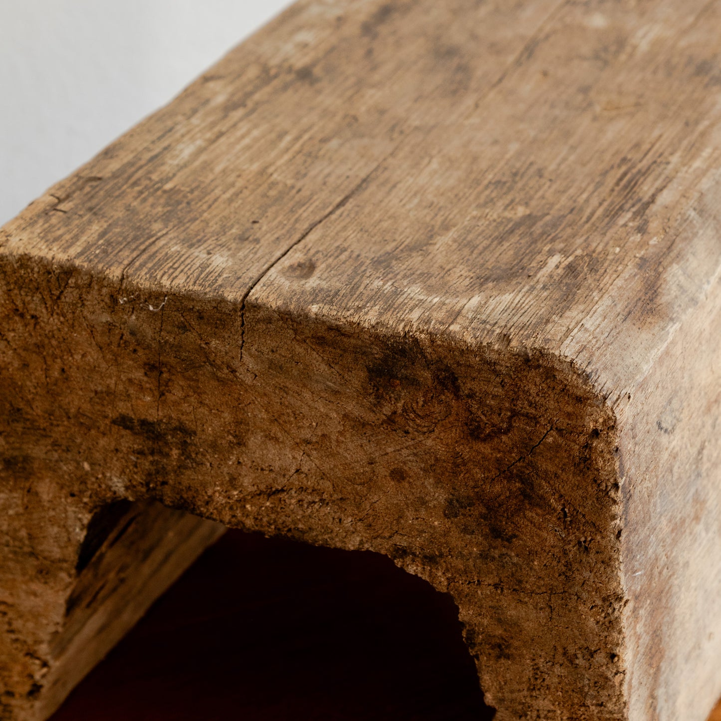 Vintage Chinese Wood Step Stool