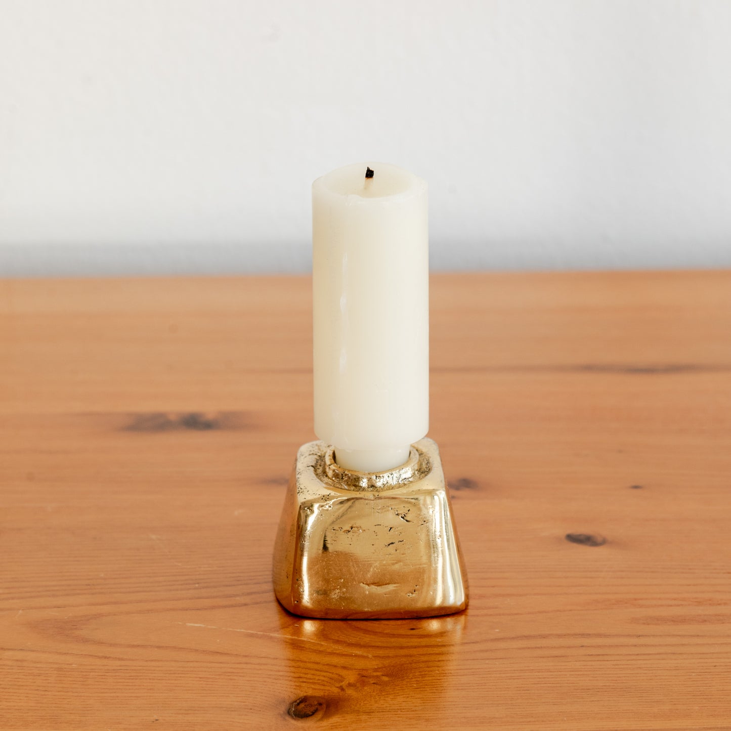 Brass Taper Candle Block