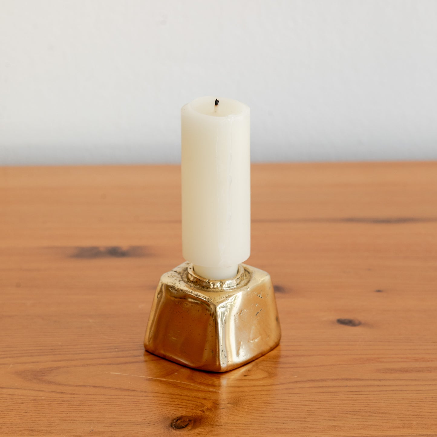 Brass Taper Candle Block