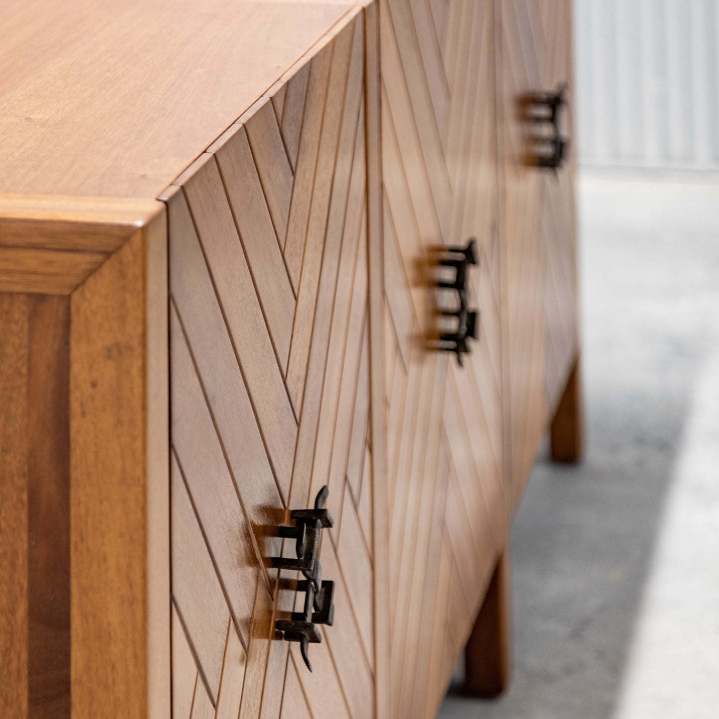 Edmond J. Spence | Marquetry Credenza