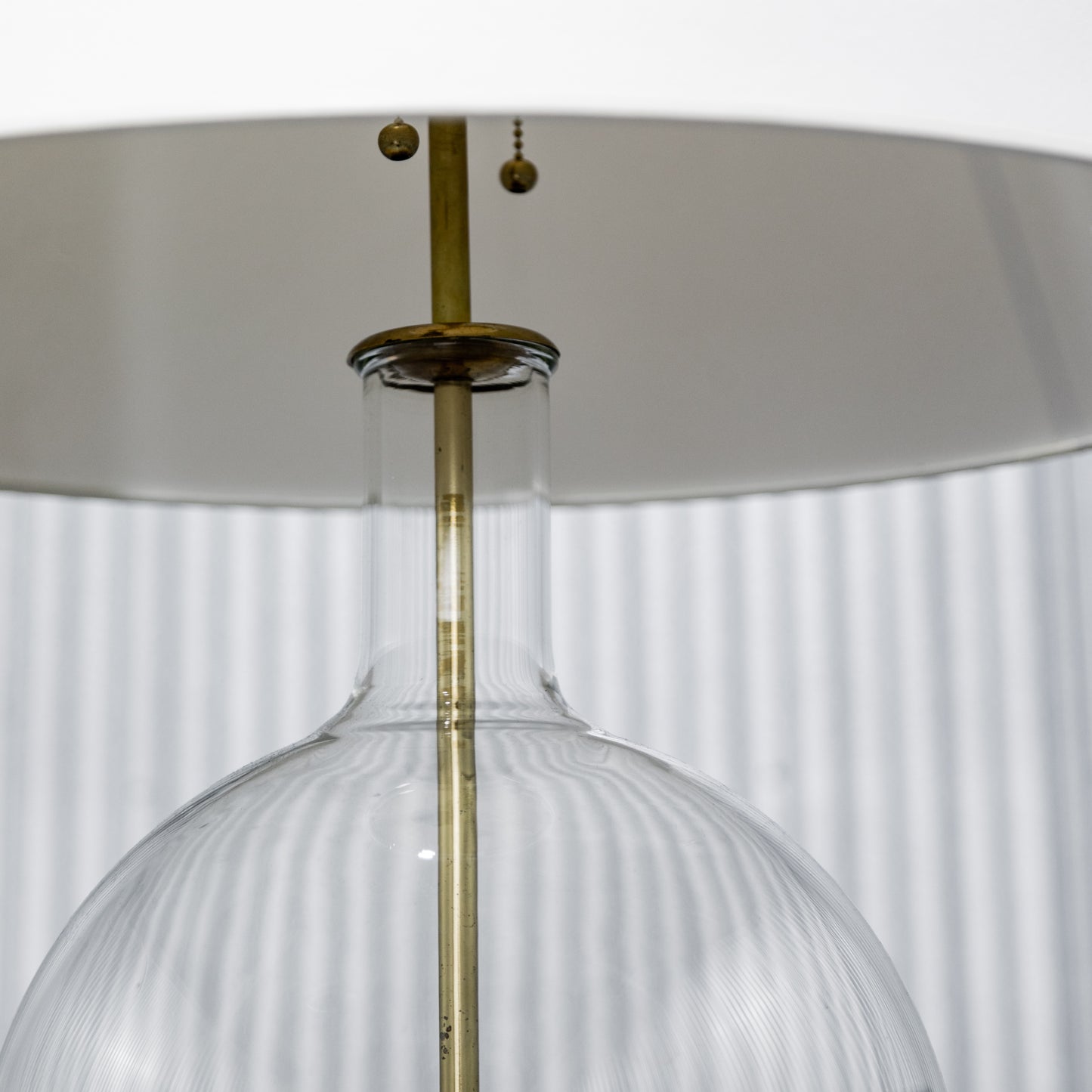 Monumental Vintage Lab Glass Table Lamp