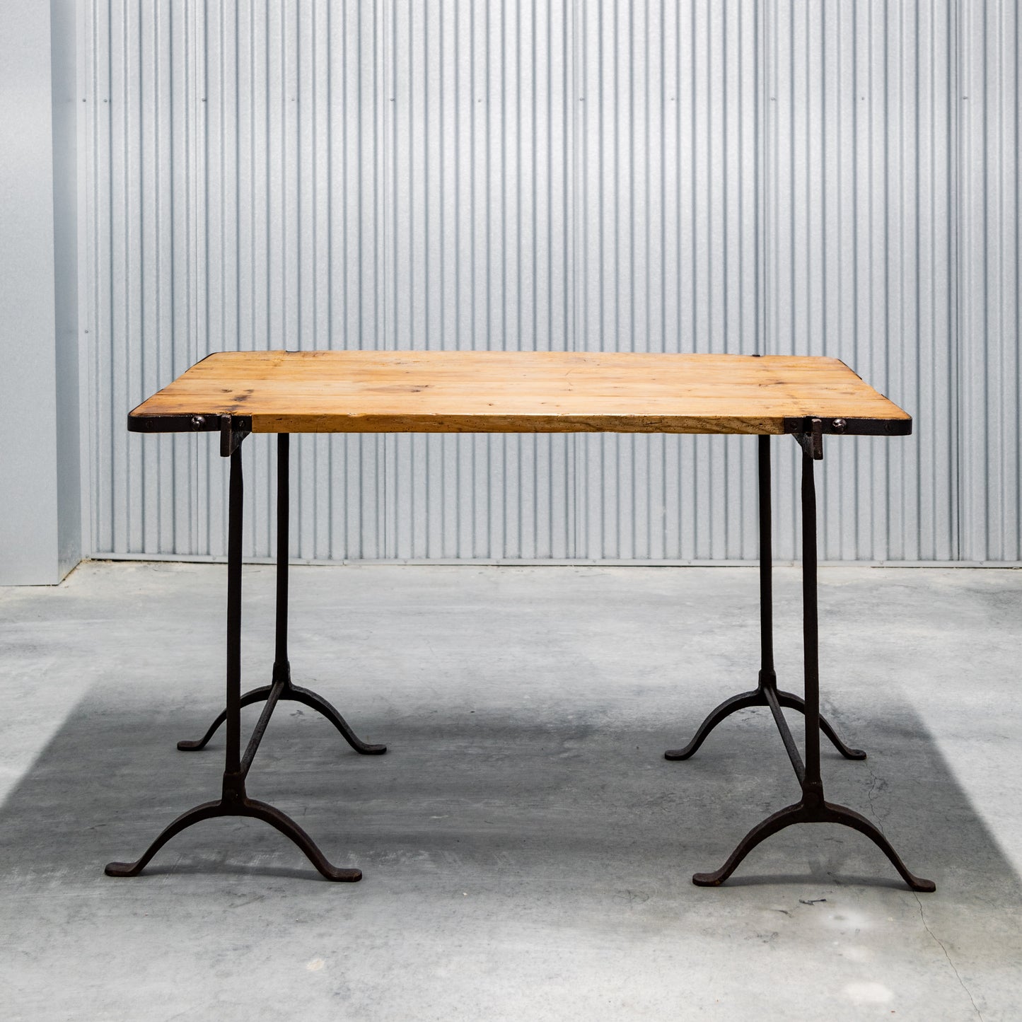 French Iron Base Table