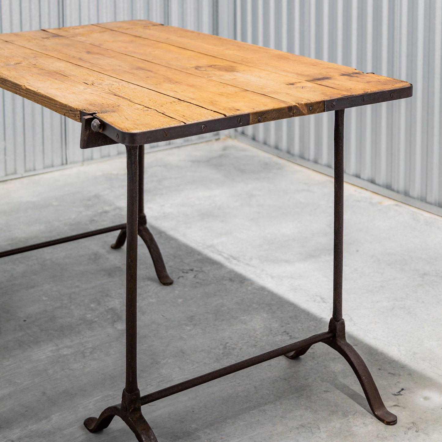 French Iron Base Table