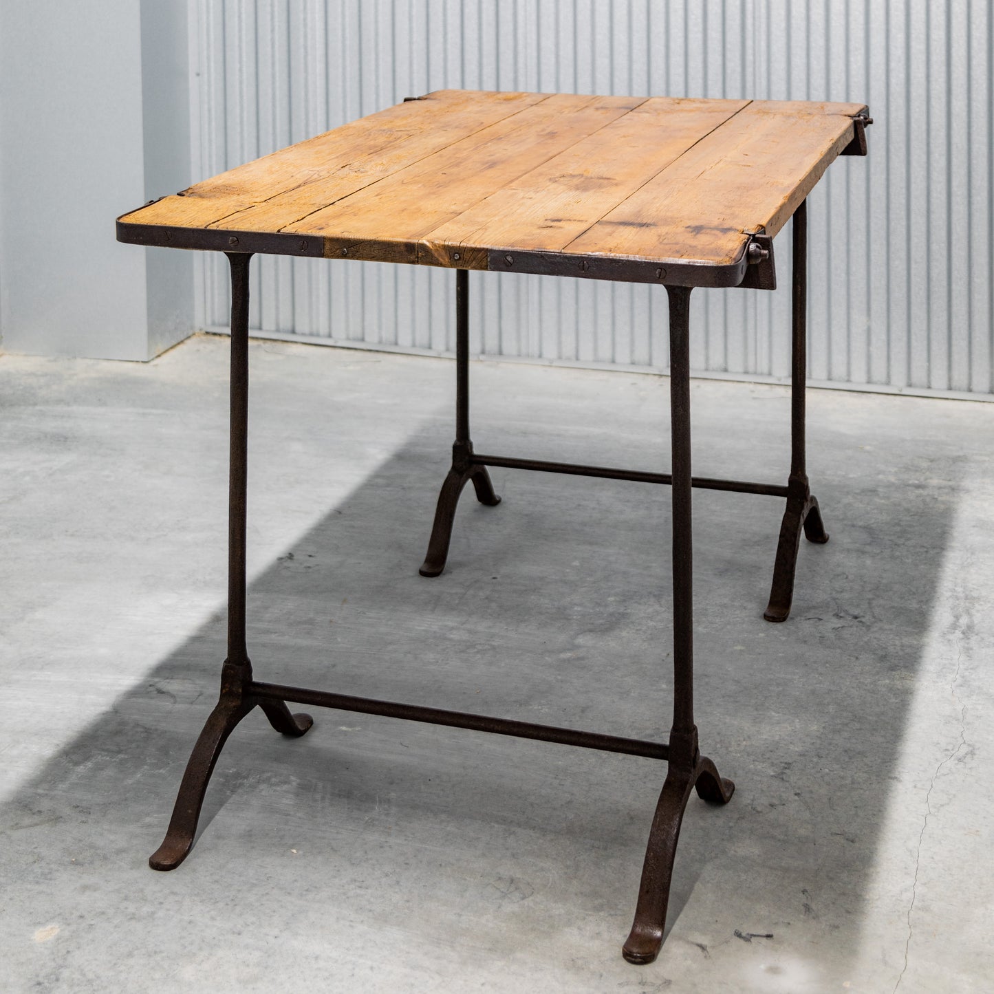 French Iron Base Table