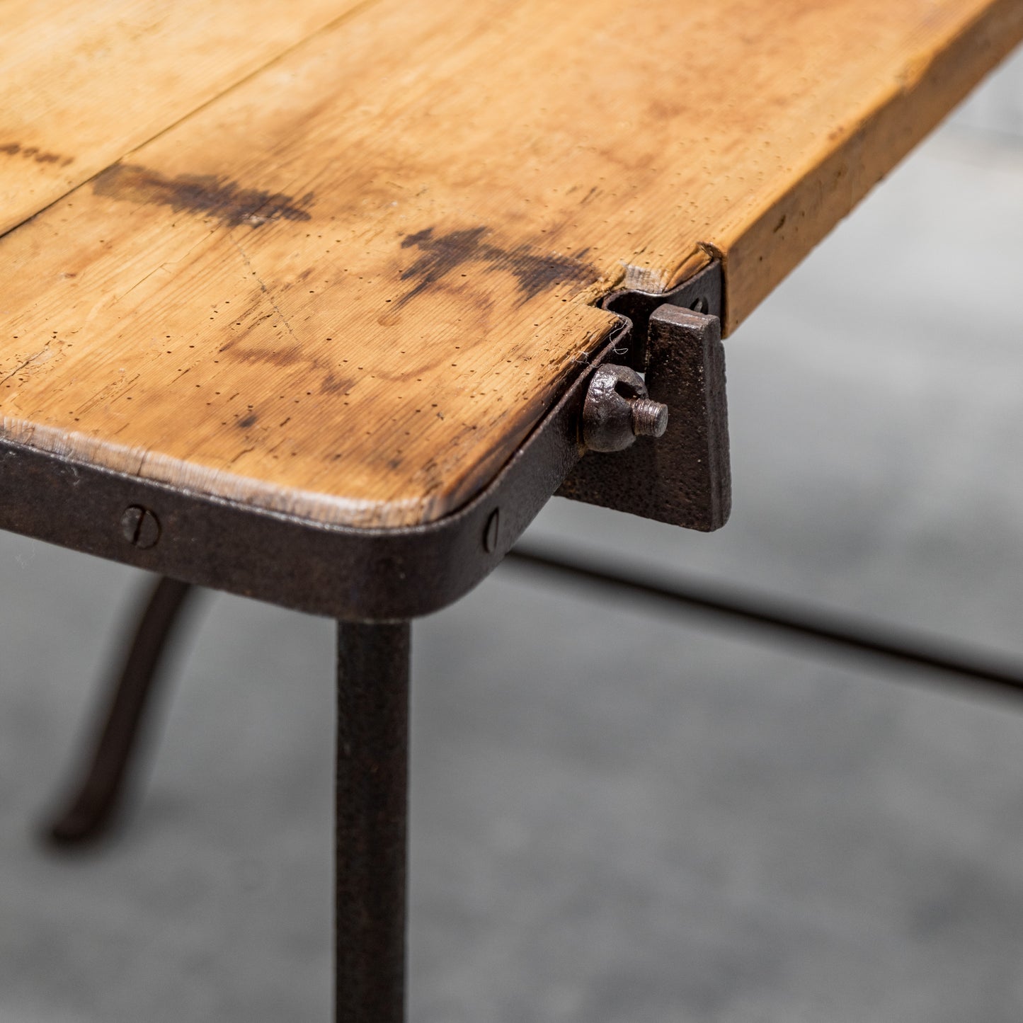 French Iron Base Table