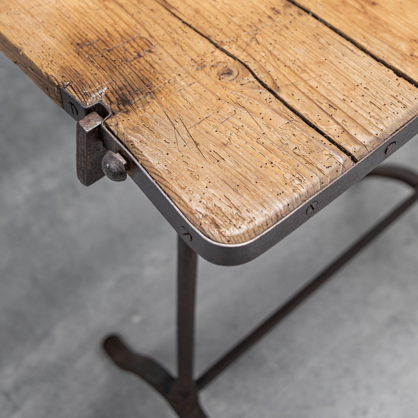 French Iron Base Table