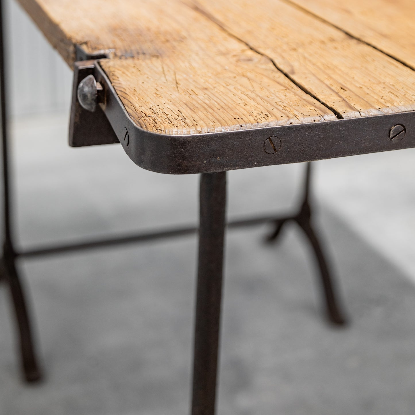 French Iron Base Table