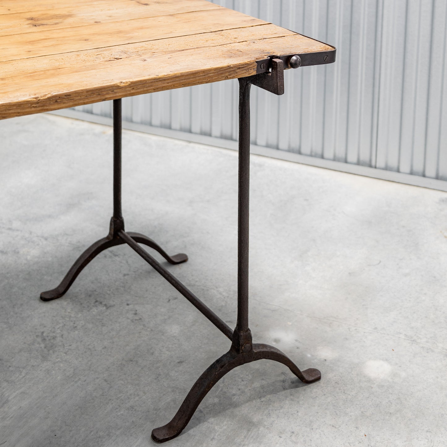 French Iron Base Table