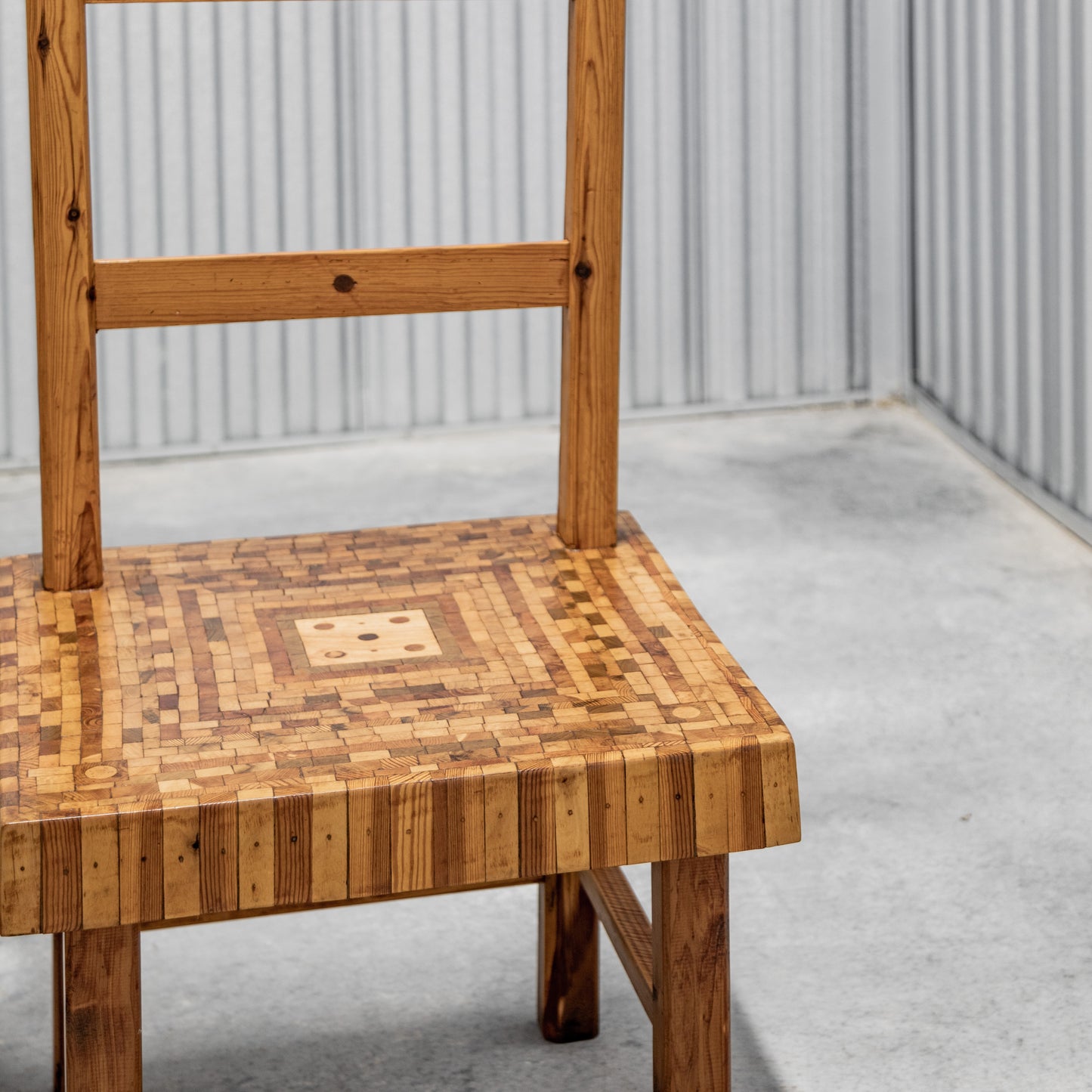 American Folk Art Parquet Chairs