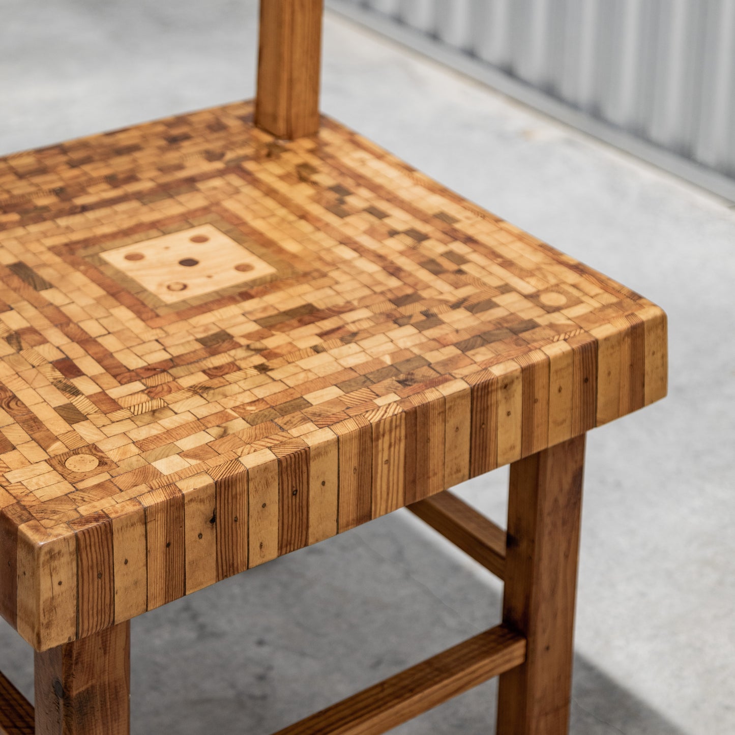 American Folk Art Parquet Chairs