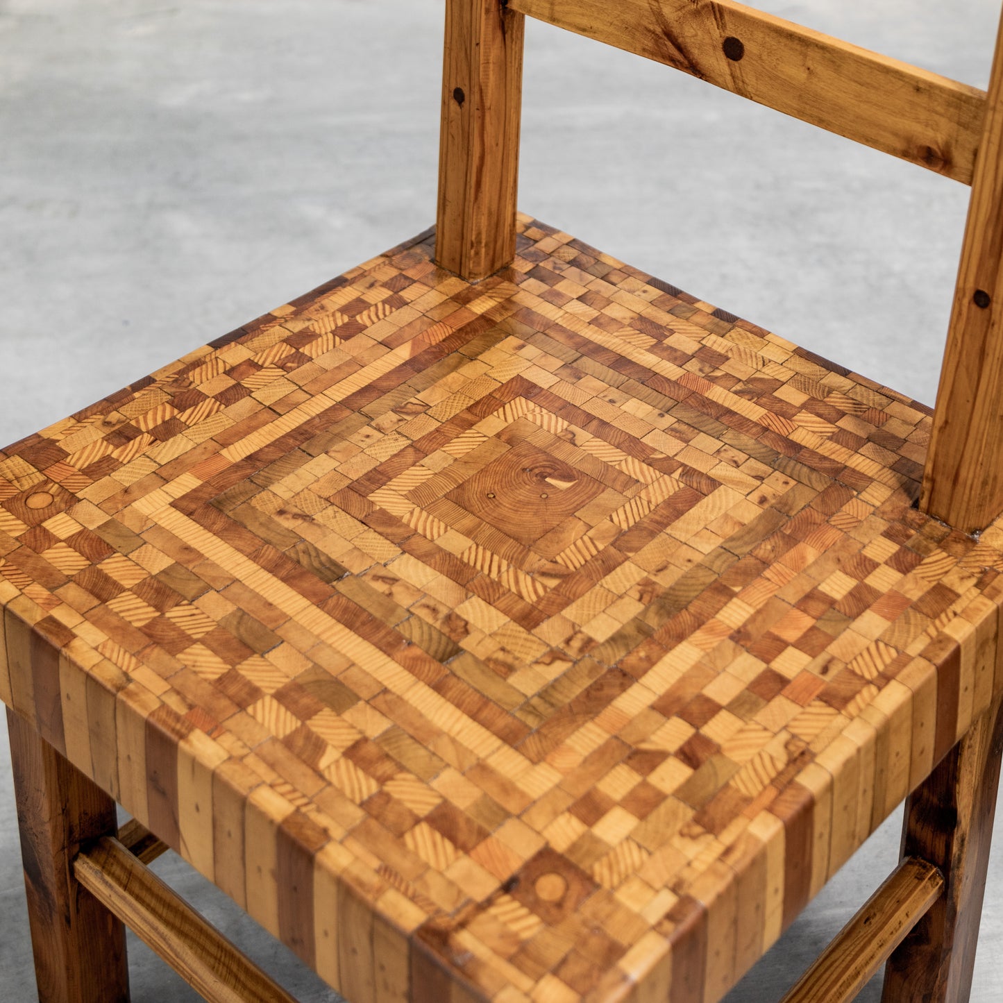 American Folk Art Parquet Chairs