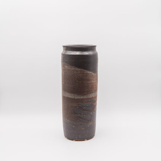 Mitsuko Ikeno |  Dark + Moody Glazed Ceramic Vase