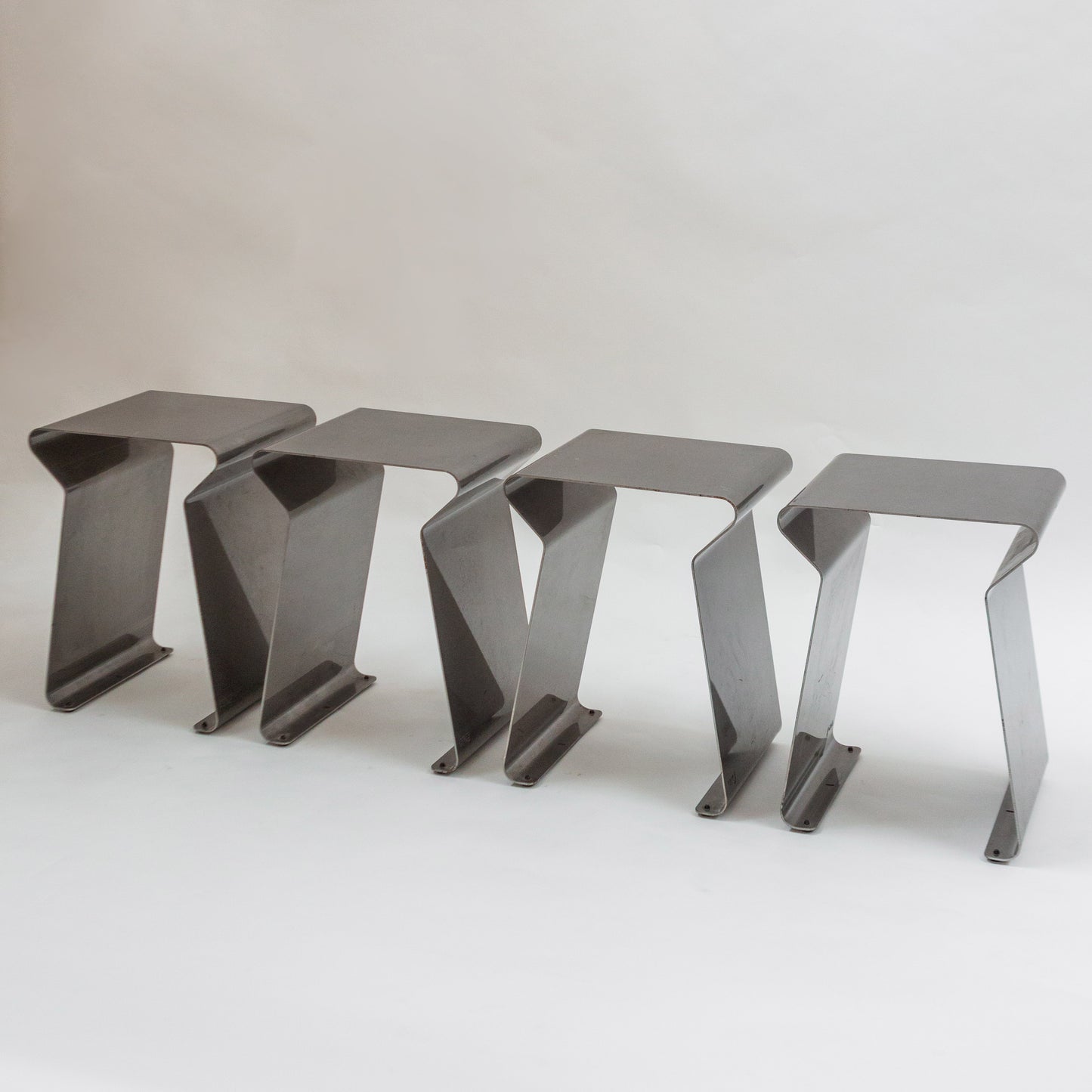Matiere Grise | Brushed Steel Stools