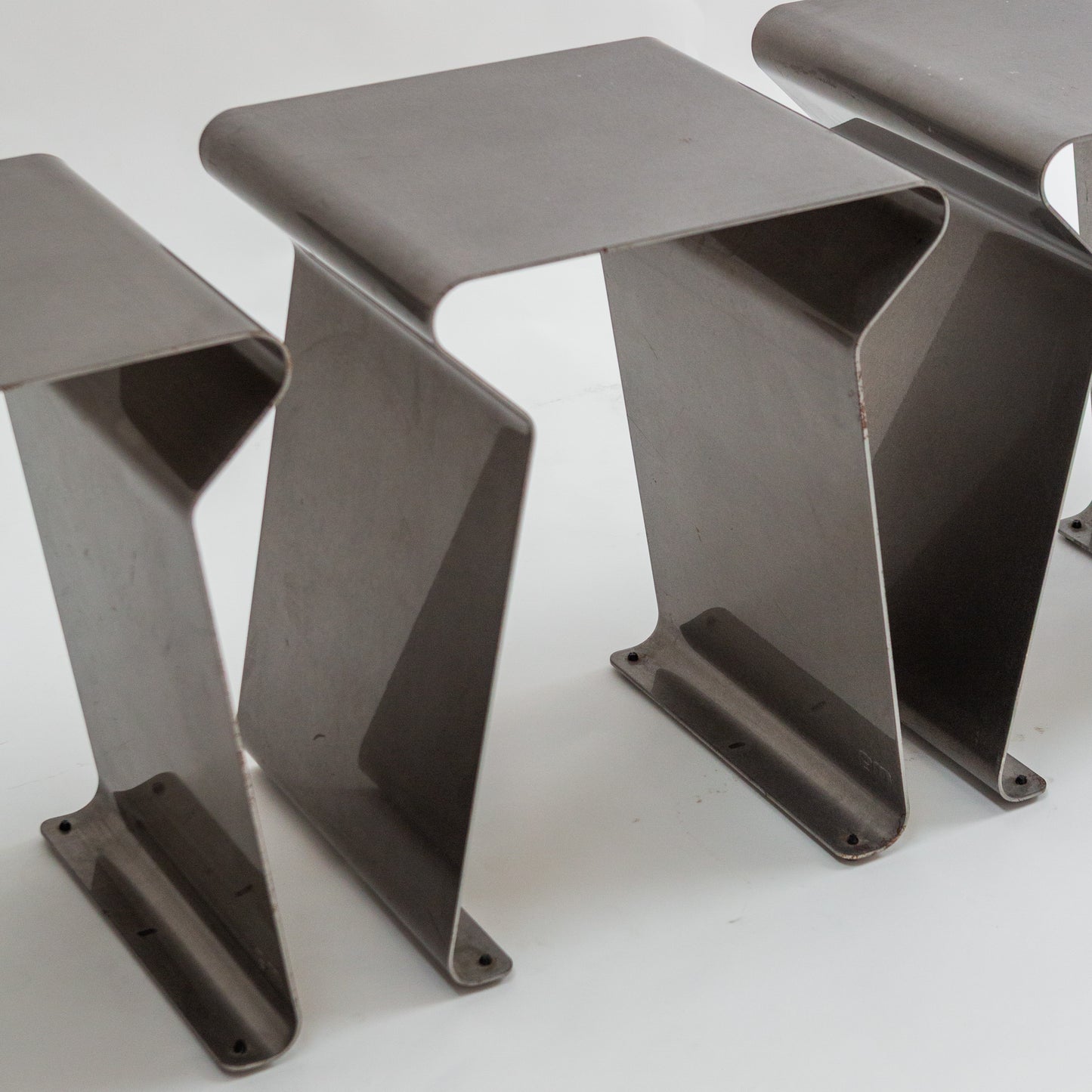 Matiere Grise | Brushed Steel Stools