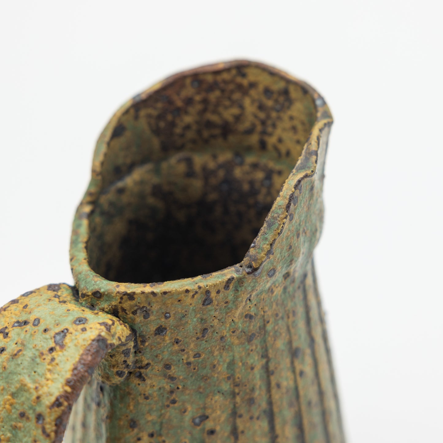 Sharon Mann | Ribbed Stoneware Pitcher