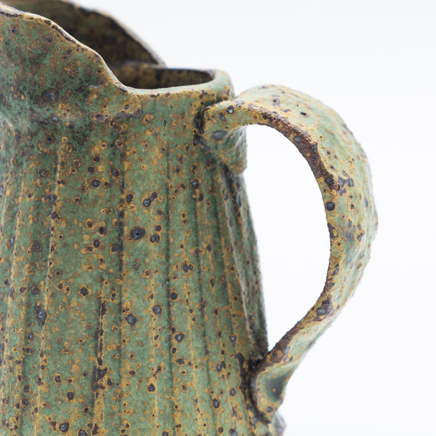 Sharon Mann | Ribbed Stoneware Pitcher