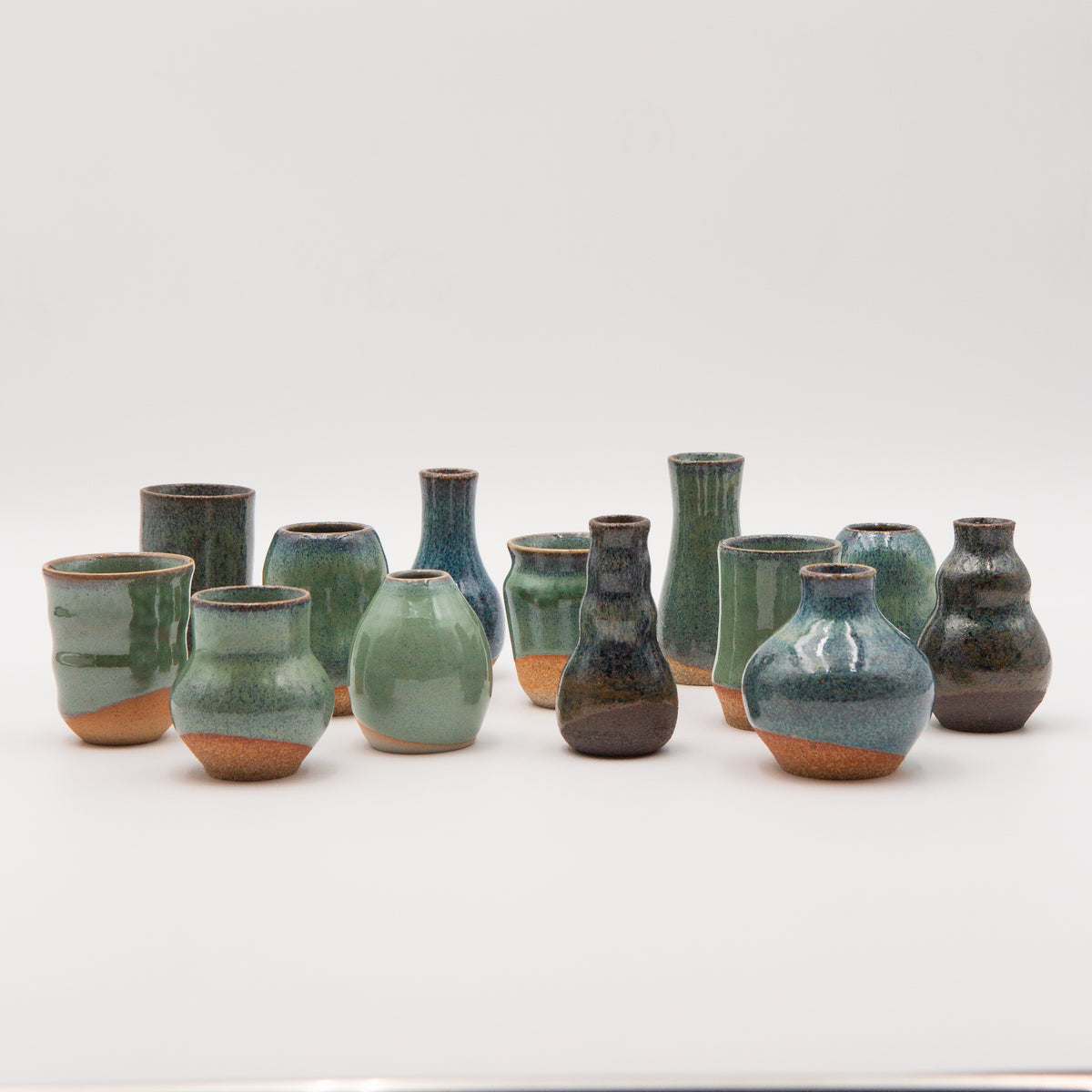 Sara Pilchman Ceramics | Tiny Pots - Aquamarine
