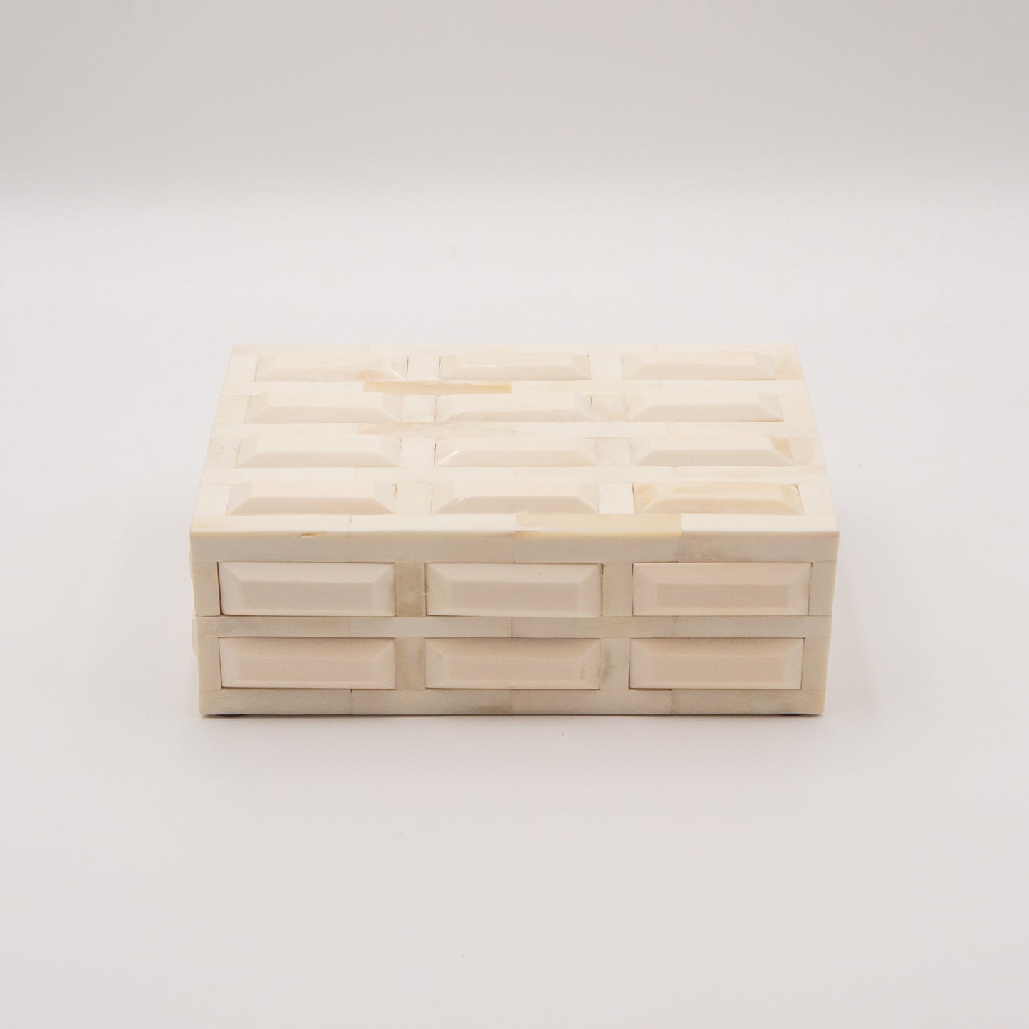 Carved Ivory Bone Box