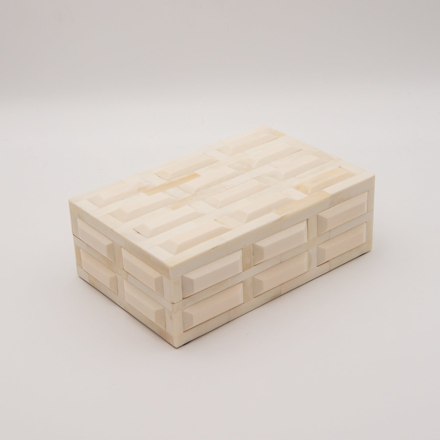 Carved Ivory Bone Box