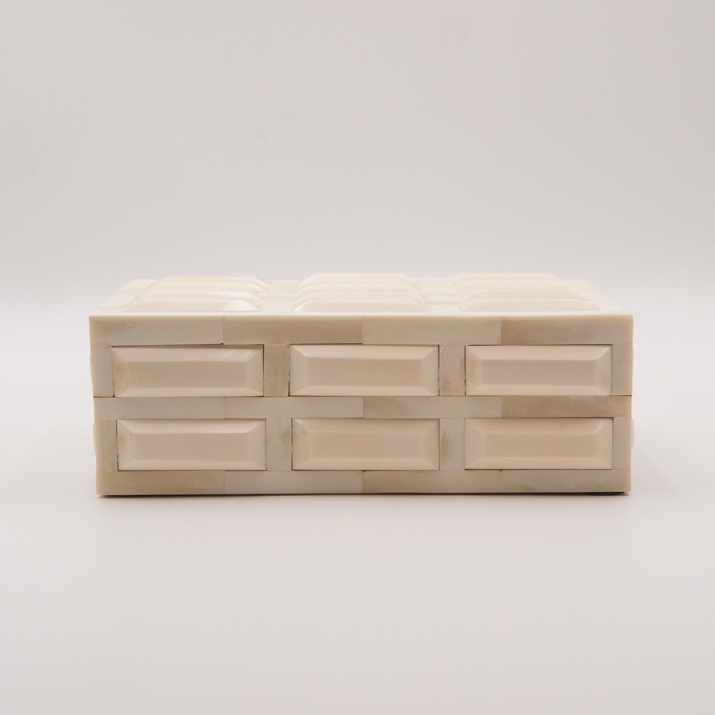 Carved Ivory Bone Box