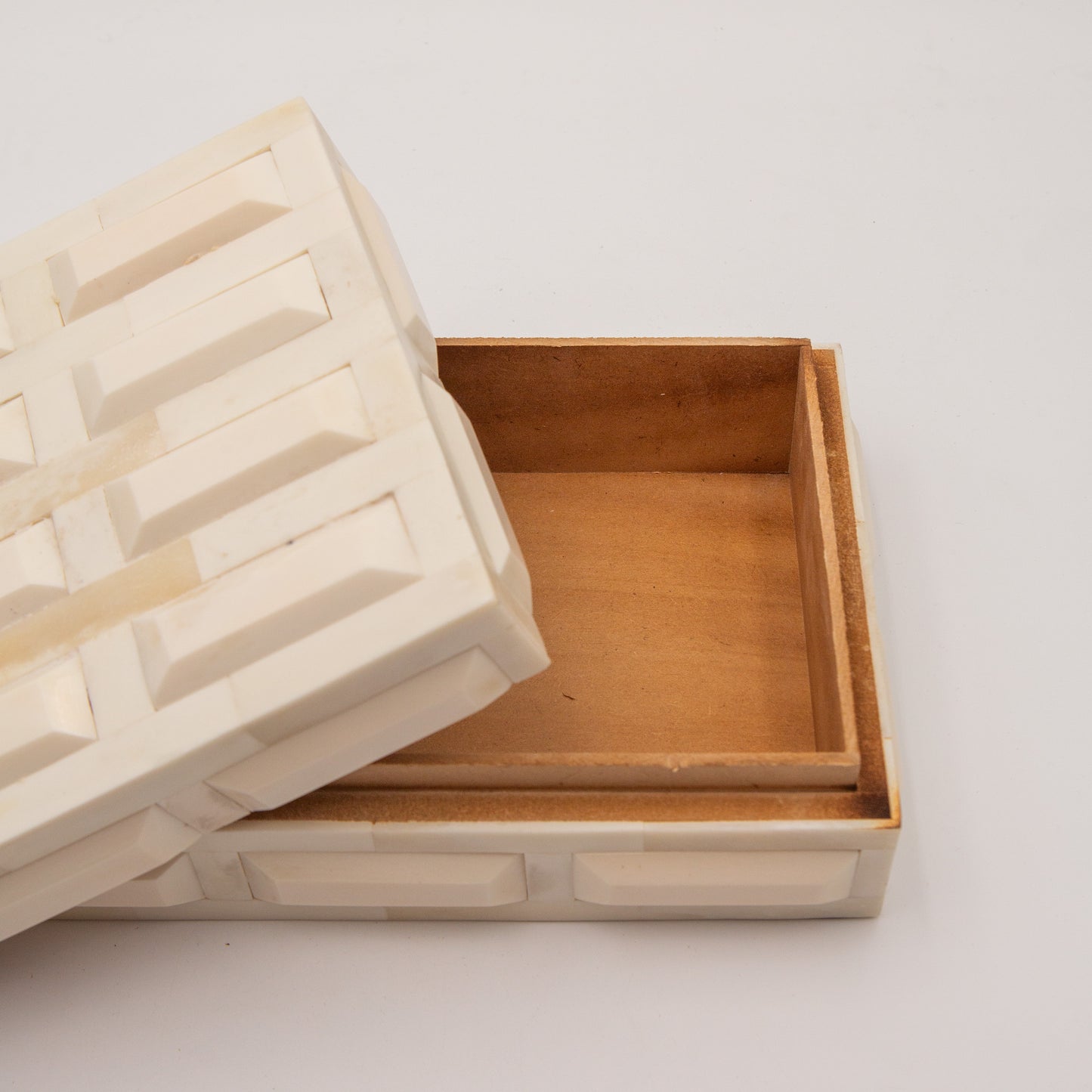 Carved Ivory Bone Box