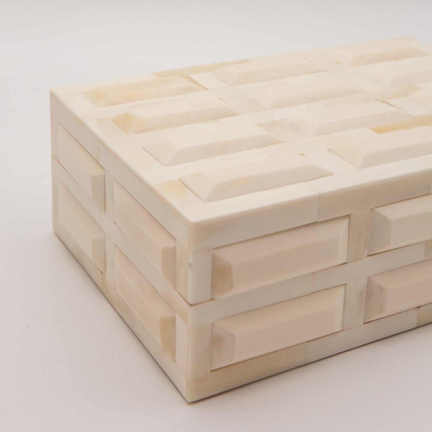 Carved Ivory Bone Box