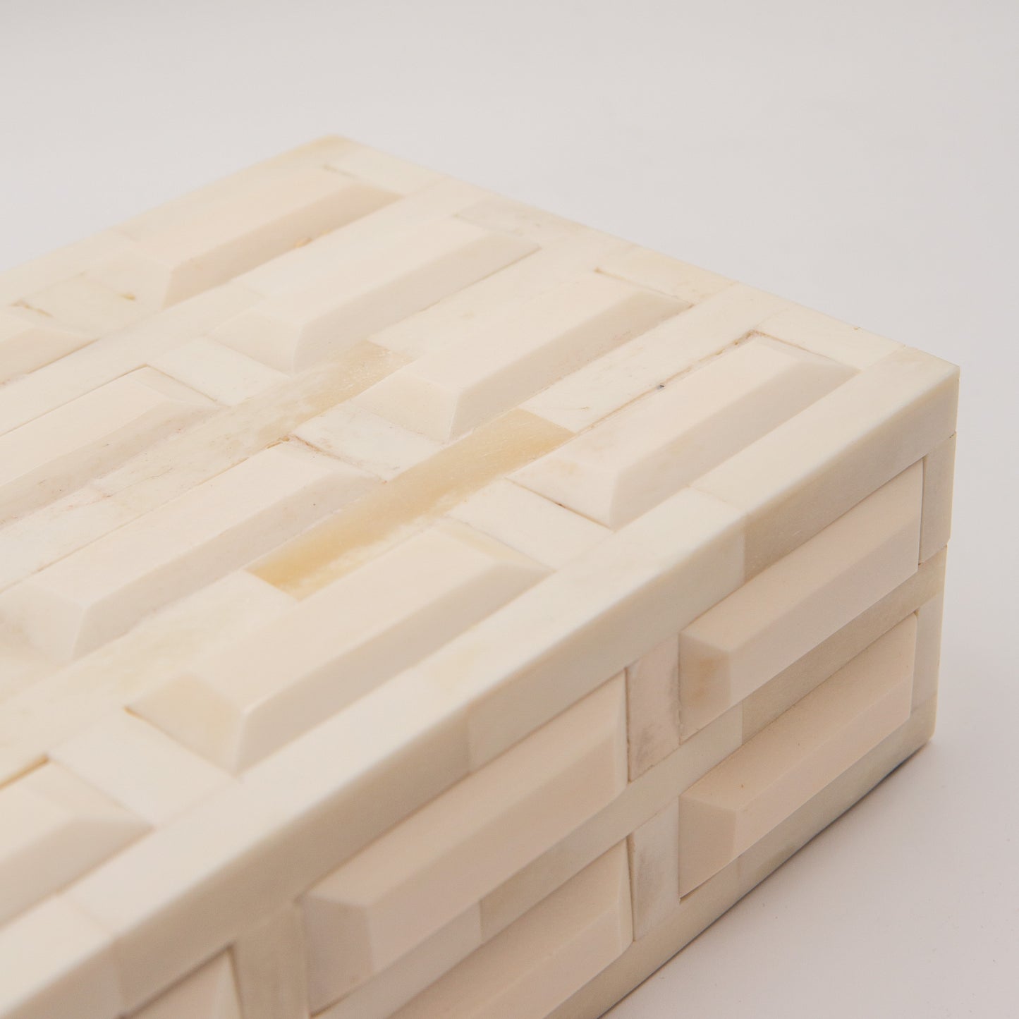 Carved Ivory Bone Box