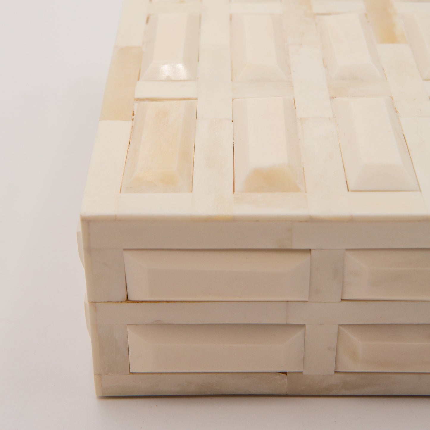Carved Ivory Bone Box