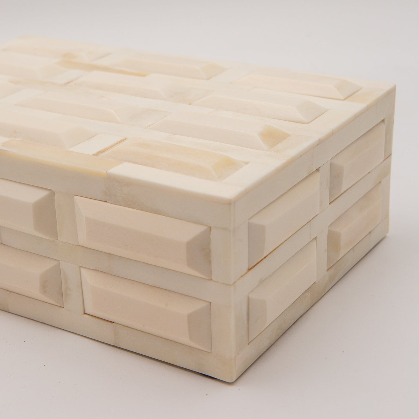 Carved Ivory Bone Box